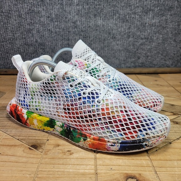 NOBULL Shoes - NOBULL All Pride Mesh Runner Athletic Shoes Mens 8 / Womens 9.5 Rainbow Splatter